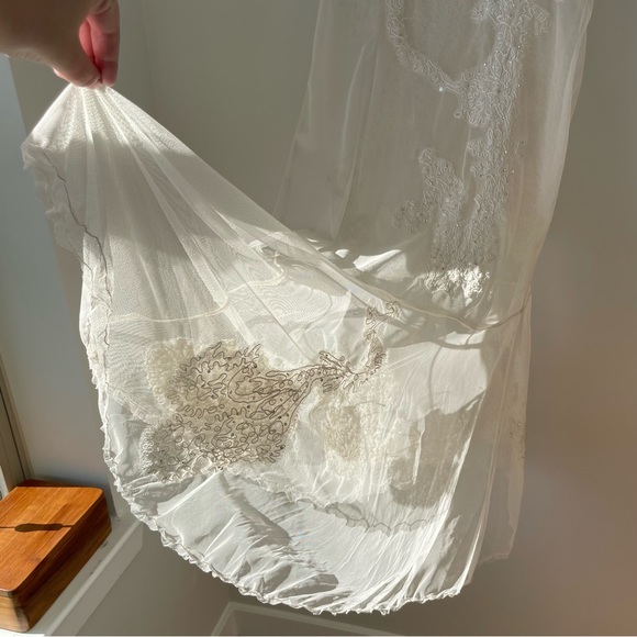 Vintage 90s Newport News Sheer Slip Dress - Picture 11 of 16